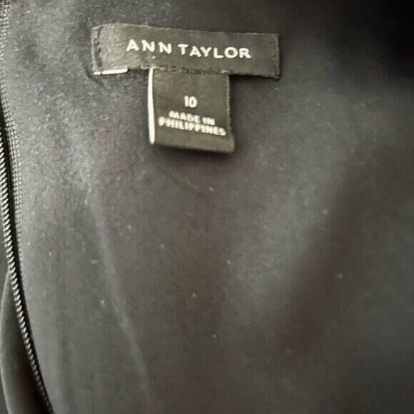 Ann Taylor Sleeveless Fit And Flare Dress Size 10 Work Office Party Fun Preppy - Picture 4 of 4